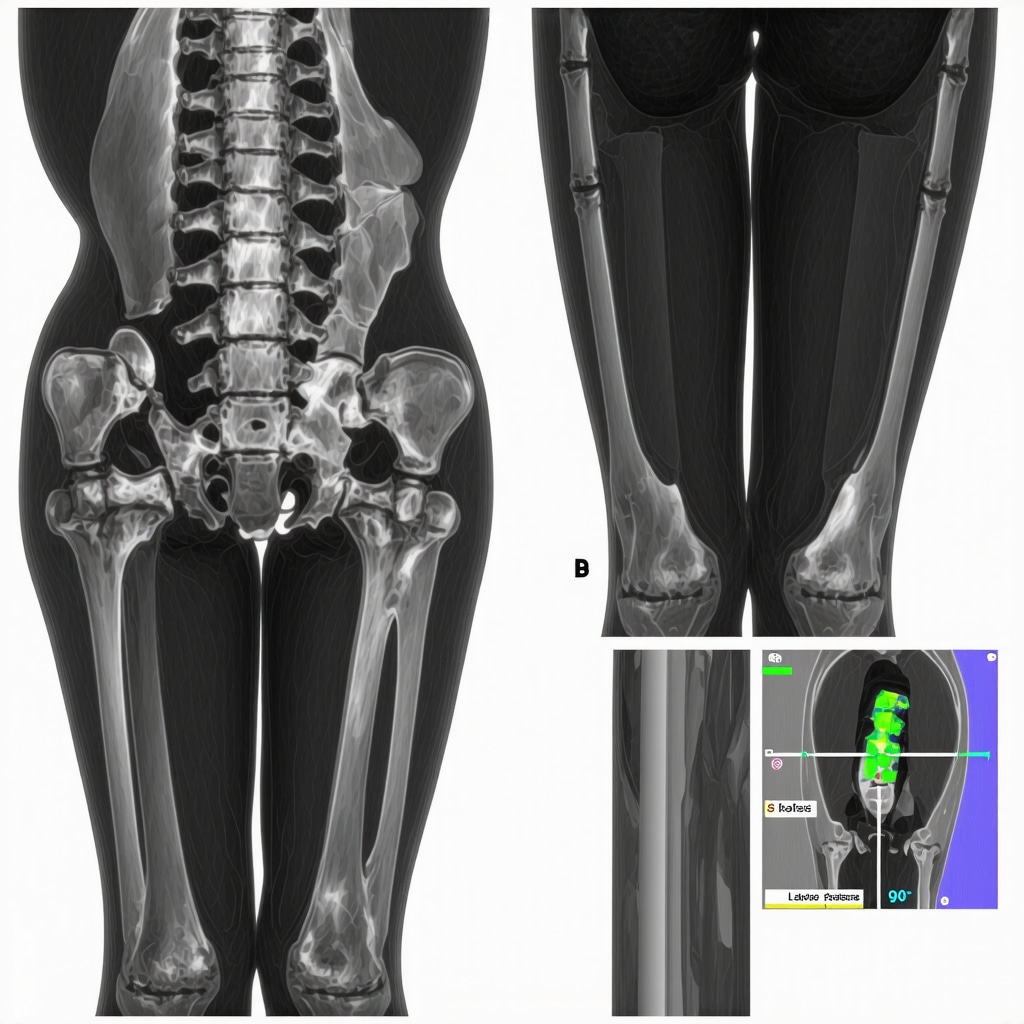 Illustration of 3D CT scan, dynamic fluoroscopy, and gait analysis used in orthopedic surgery insurance appeals