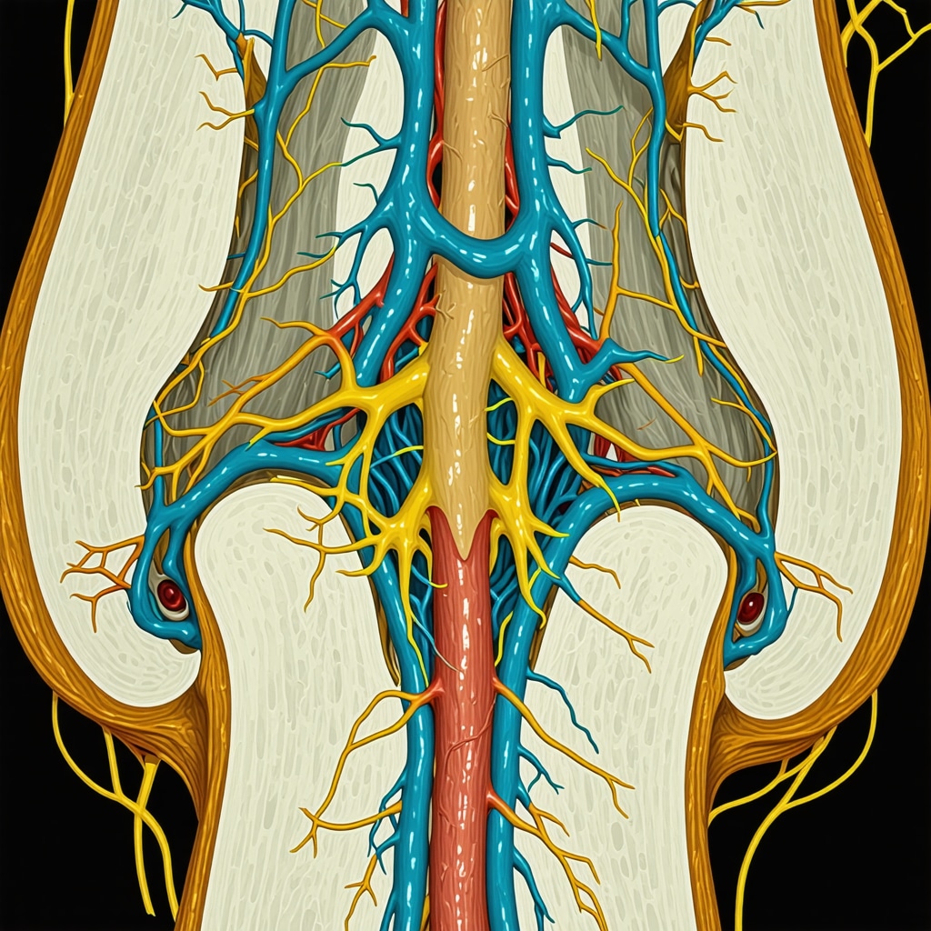 Detailed MR neurography image depicting nerve compression and fiber tract integrity