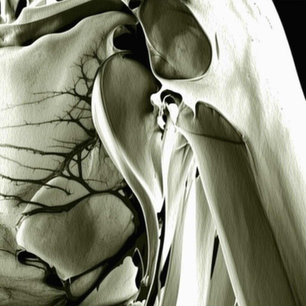 Detailed 3D MRI scan showing shoulder soft tissues and labral structures