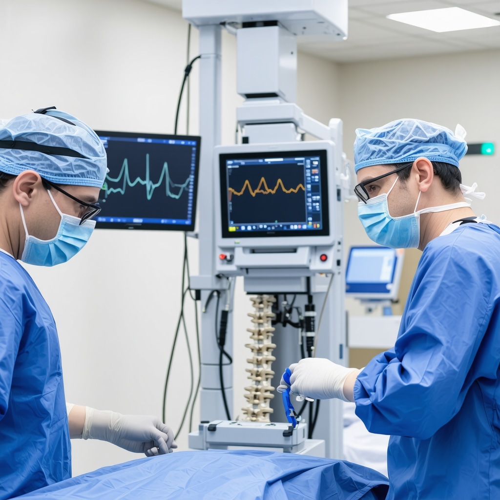 Modern surgical navigation system used for cervical spine procedures in New Jersey