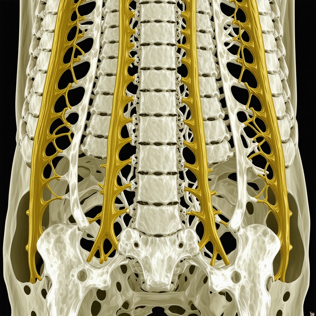 MRI and DTI scans illustrating nerve impingement in the lumbar spine, used for precise sciatica diagnosis in NJ
