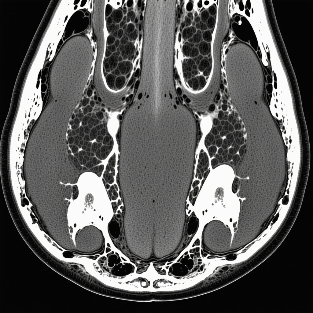 High-resolution MRI scan visualizing nerve compression in the spine