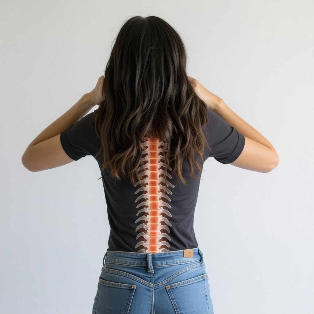 Person reflecting on spinal fusion journey and emotional resilience