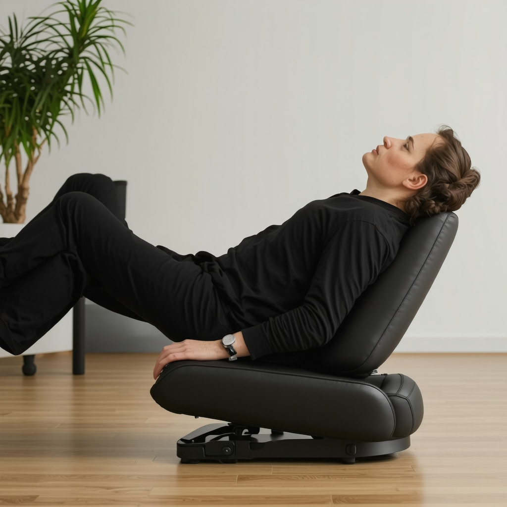Supportive ergonomic furniture and stretching exercises for post-lumbar fusion home care