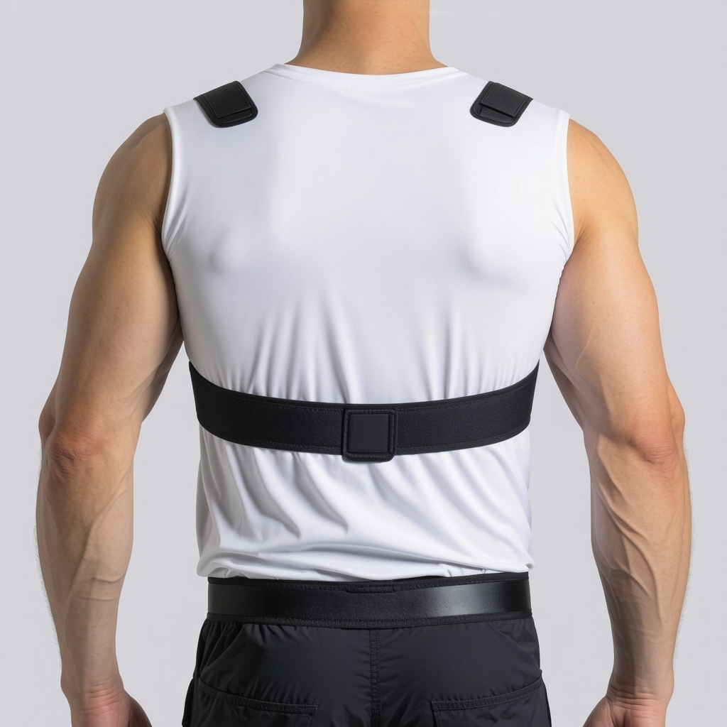 Modern lightweight orthopedic back brace designed for comfort and support