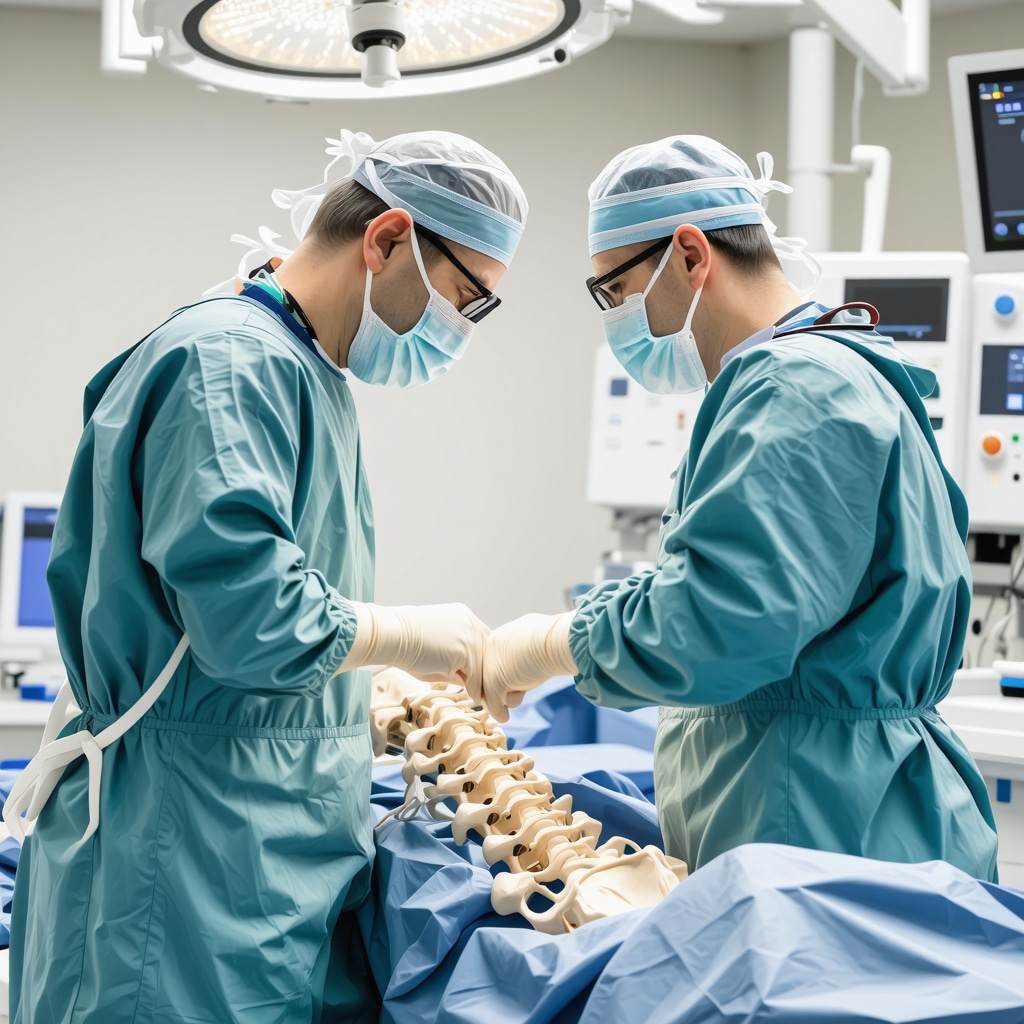 Orthopedic surgeon using advanced imaging for minimally invasive spine procedure in NJ