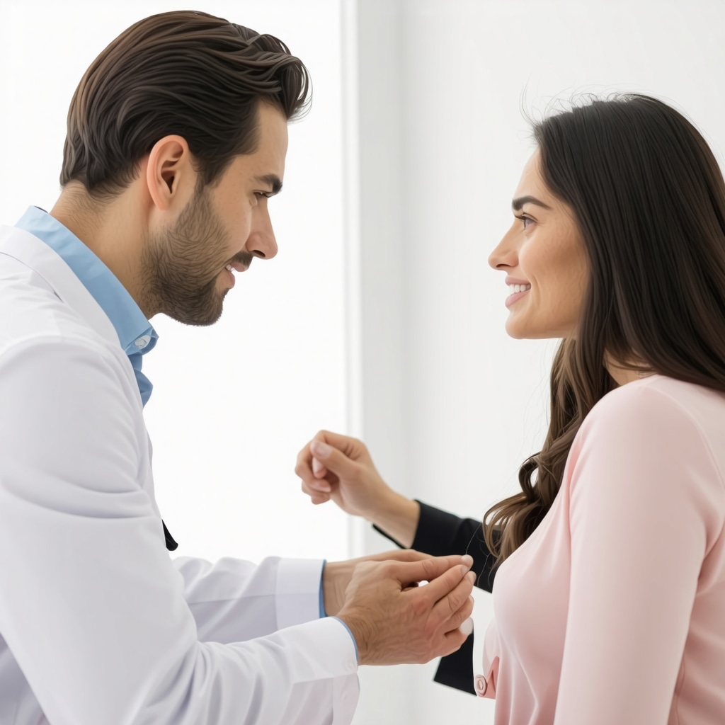 Doctor discussing spine treatment options with patient in NJ clinic