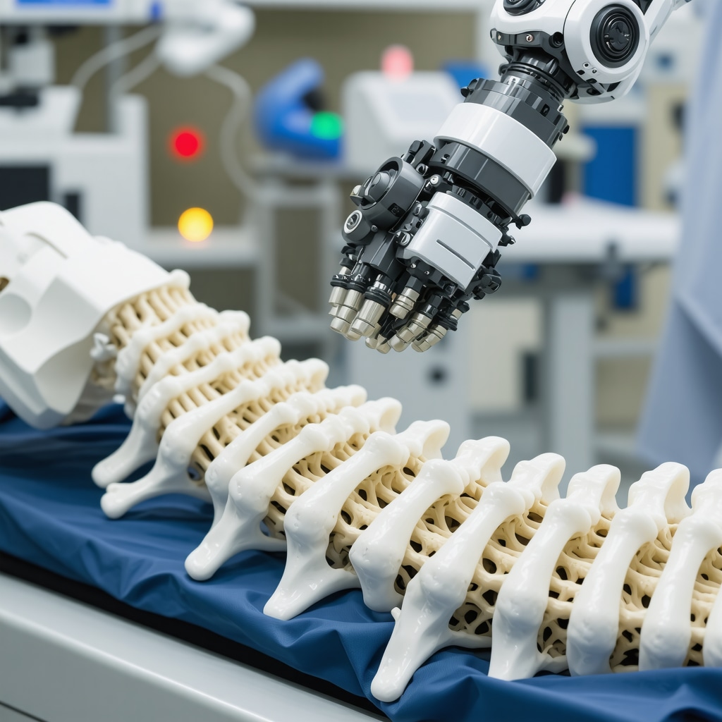 Robotic surgical system performing spine procedure with AI guidance