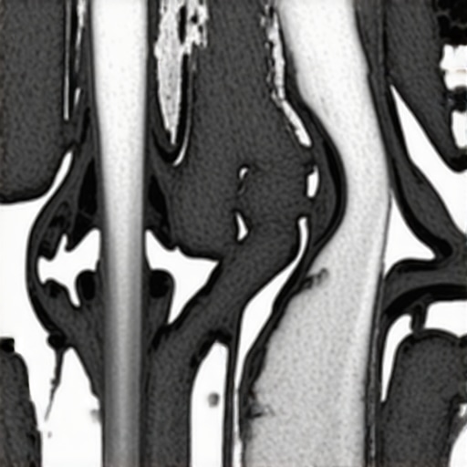 MRI scan illustrating nerve impingement in lumbar spine