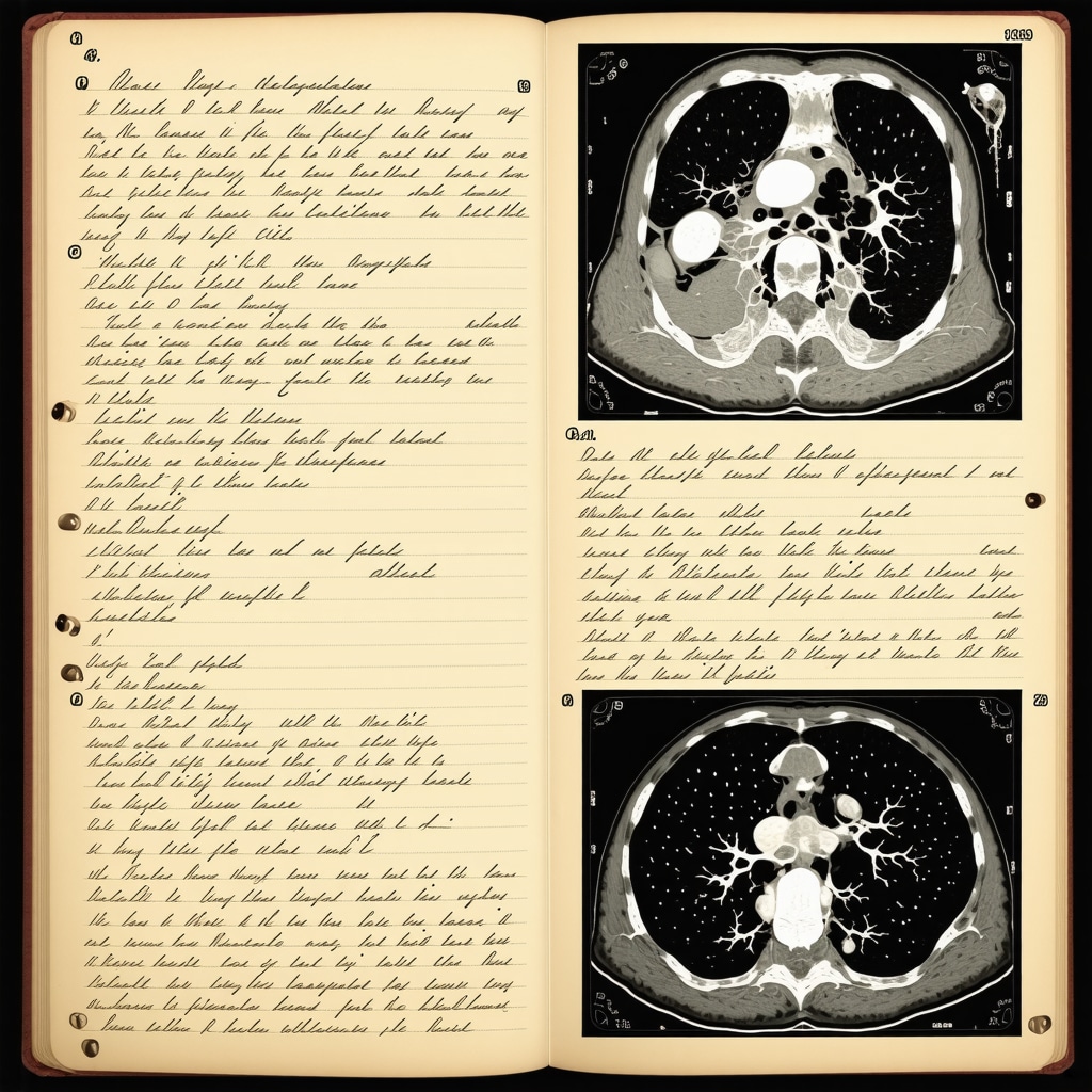 Medical report with MRI images and detailed notes on orthopedic injuries.