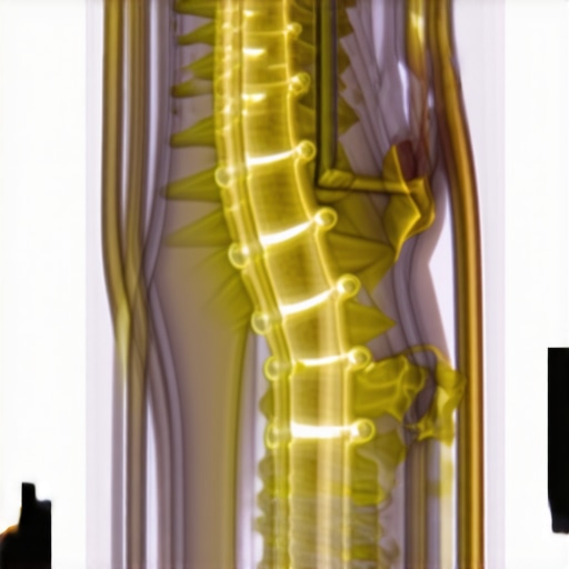 Modern MRI scanner performing dynamic spinal assessment in a clinical setting