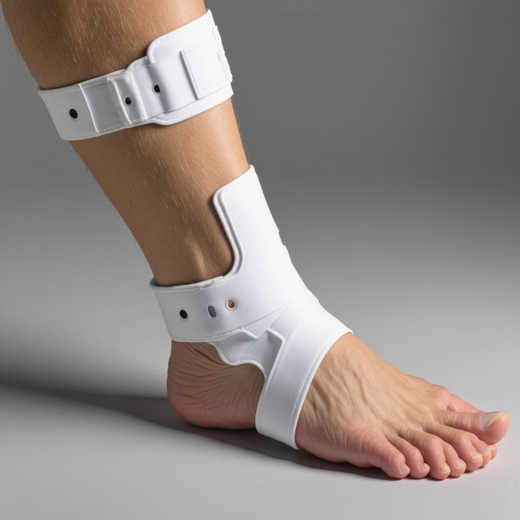 Close-up of a customized 3D-printed orthopedic brace fitting a patient's spine