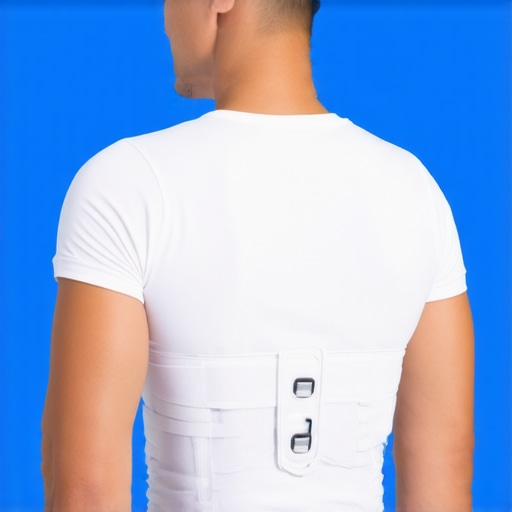 A lightweight, adjustable spinal support brace demonstrating modern orthopedic design.