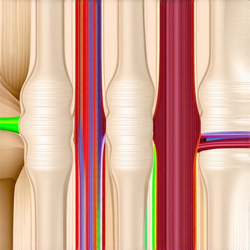 A high-tech orthopedic surgery scene with imaging and regenerative treatment visualization.
