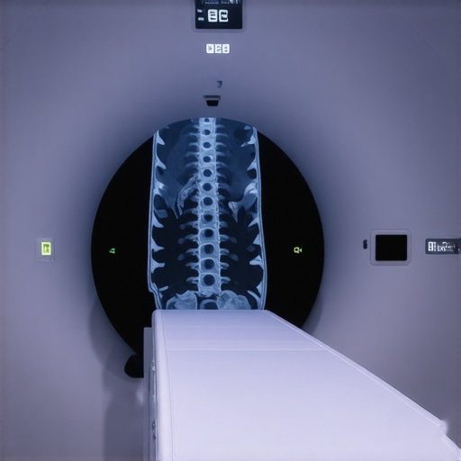 Advanced MRI machine used for detailed spinal diagnostics in a medical clinic.