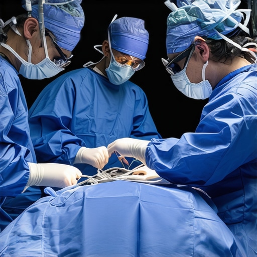Surgeon performing minimally invasive scoliosis surgery using state-of-the-art imaging tools