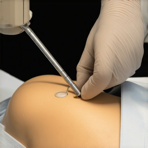 Orthopedic doctor performing nerve block treatment on patient
