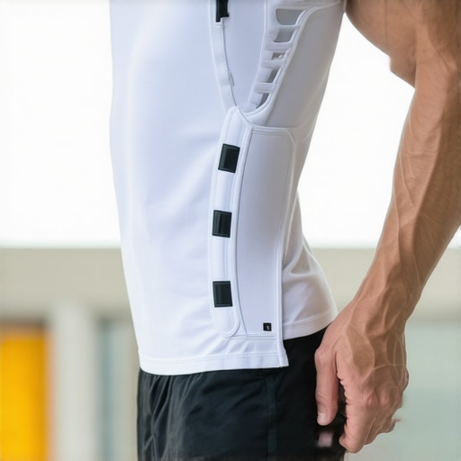 A modern orthopedic support device embedded with sensors designed for personalized spinal health monitoring