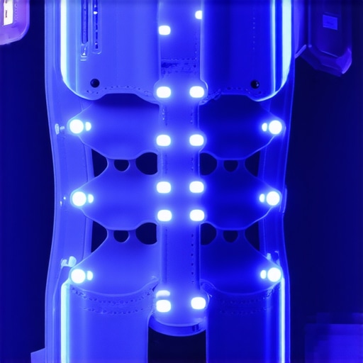 Futuristic smart spinal brace with sensors and ergonomic design