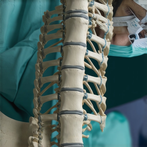 Surgeon using high-tech equipment for minimally invasive nerve decompression