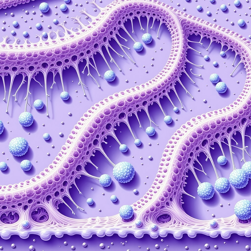 Illustration of stem cell therapy process repairing spinal discs with biologic agents.