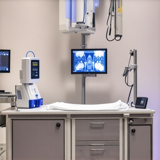Modern outpatient clinic with advanced imaging technology and minimally invasive spinal procedures