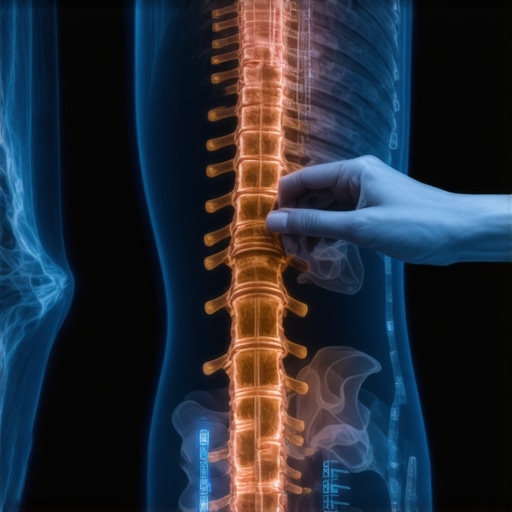 Modern Non-Invasive Spine Treatment Doctor reviewing spine imaging for non-invasive herniated disc treatment