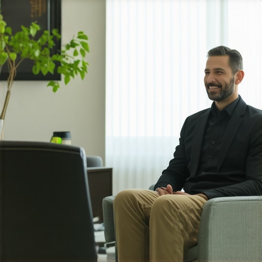 Patient speaking with orthopedic specialist in New Jersey clinic.