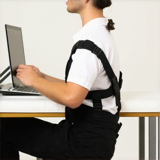 Individual adjusting ergonomic support brace and supporting mattress for back health