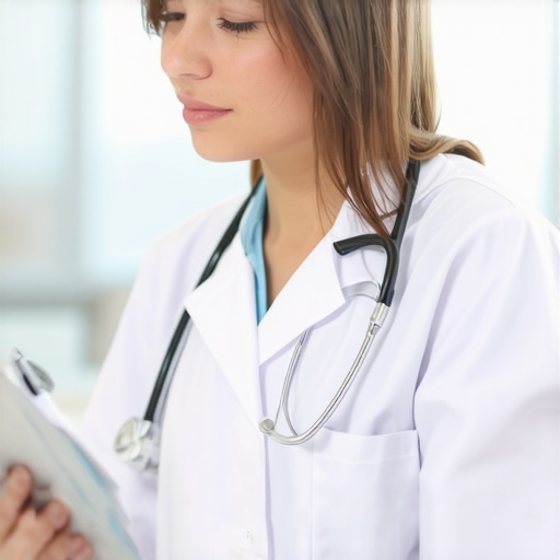 Doctor taking detailed notes about patient's back injury